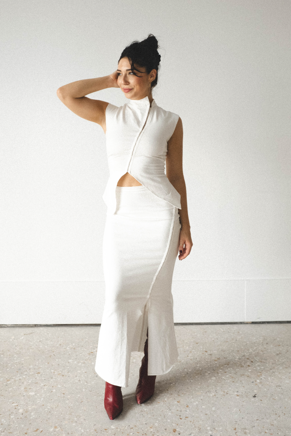The Nola Midi Skirt - Light